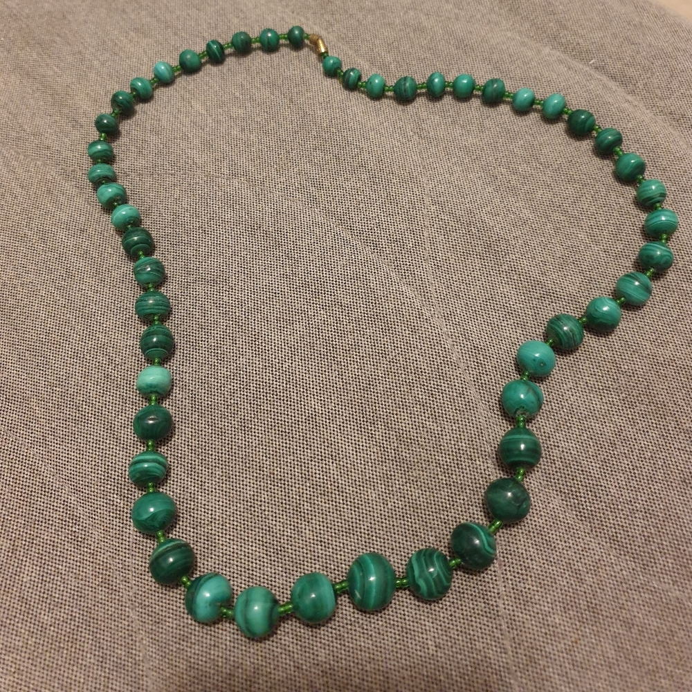 Malachite necklace